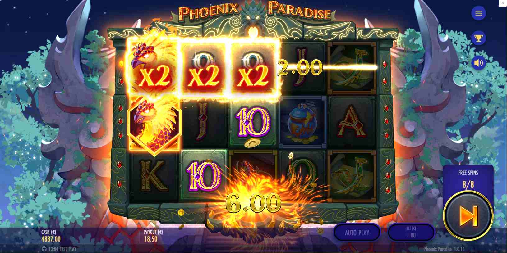 Phoenix Paradise Free Spins