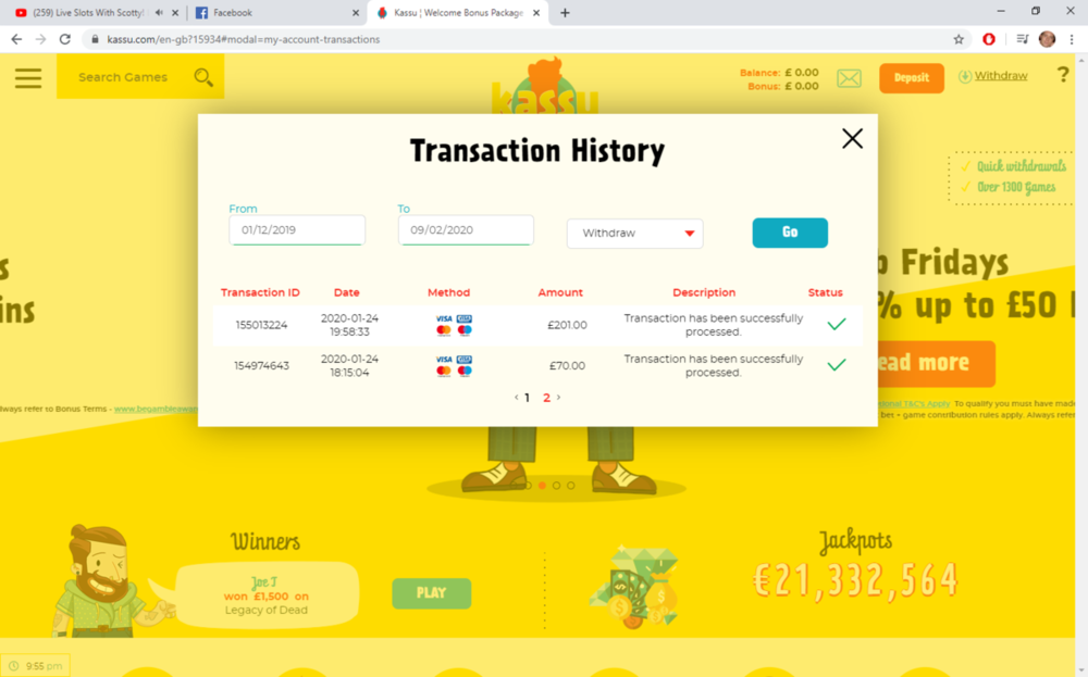 Kassu ¦ Welcome Bonus Package 100% up to £300 - Google Chrome 09_02_2020 21_55_26.png