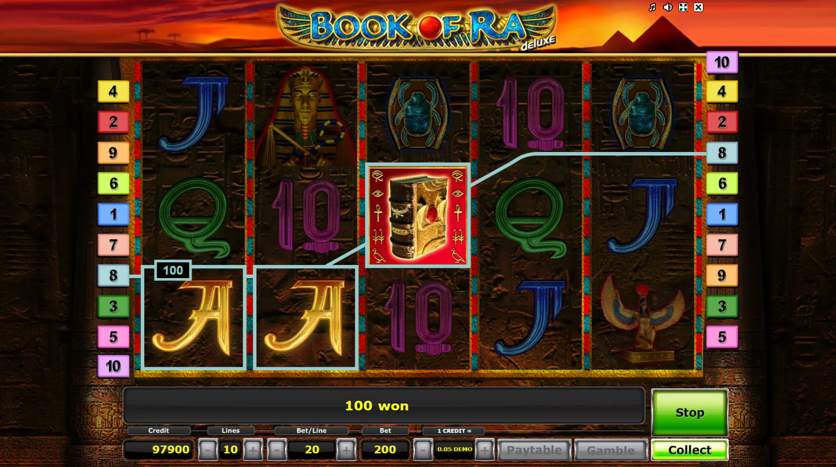 Book of Ra Deluxe Base Game