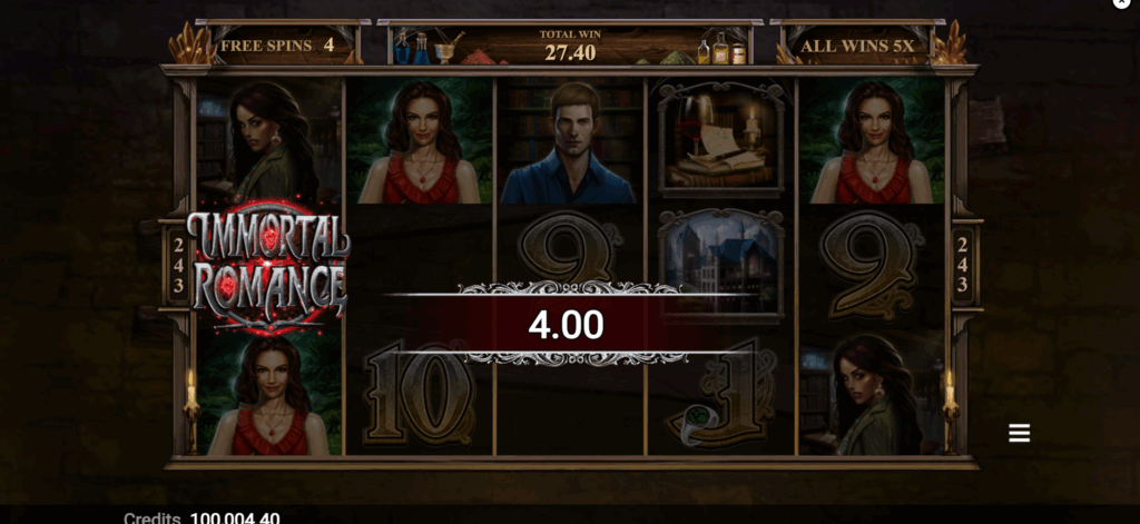 Immortal Romance Amber Free Spins