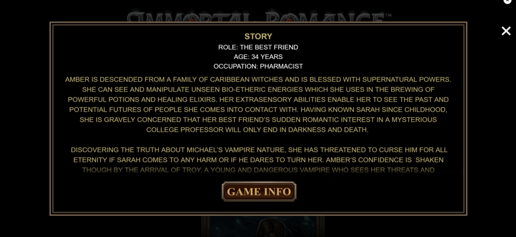 Players Can Access Information Reagrding Each of the 4 Characters