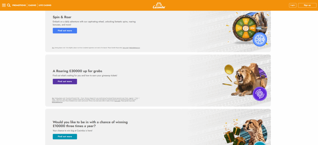 casimba casino promotions