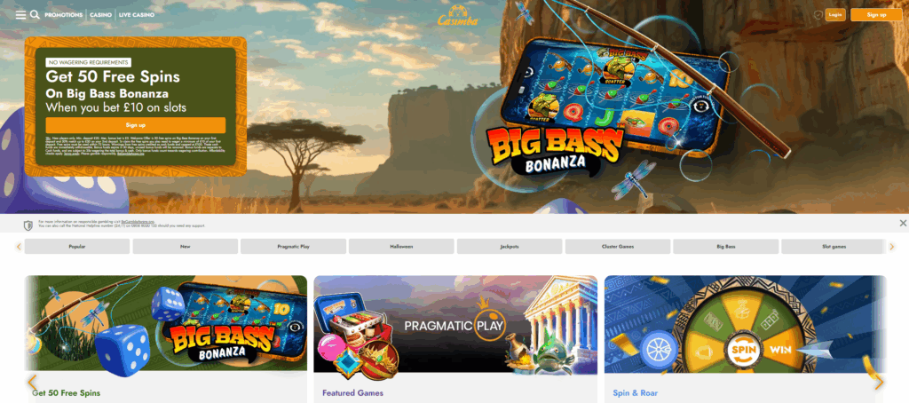 casimba casino homepage