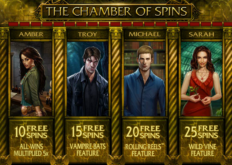 Immortal Romance Free Spins