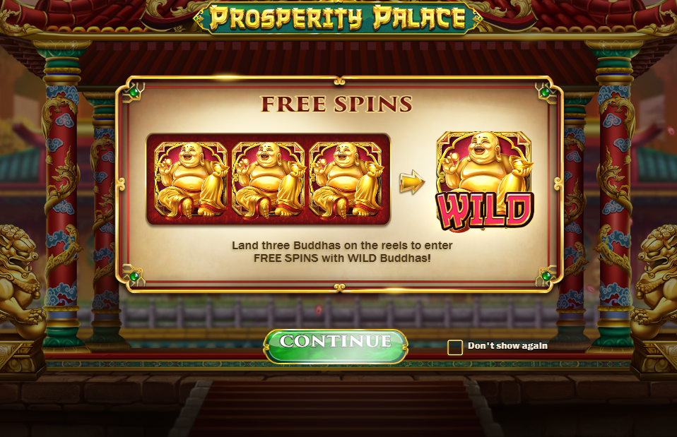 Prosperity Palace Welcome Page