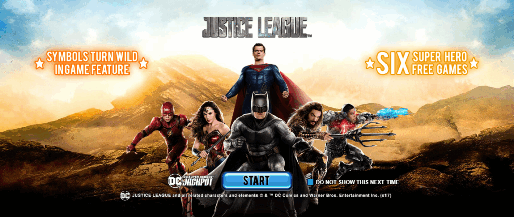 Justice League Welcome Page