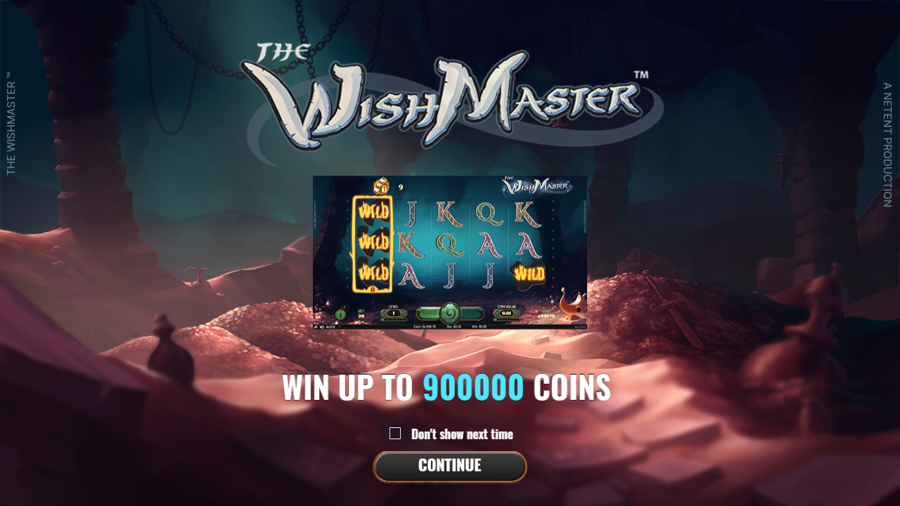 The Wish Master Welcome Page
