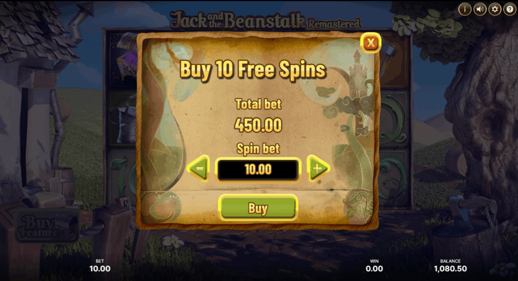 Jack and The Beanstalk Buy Feature