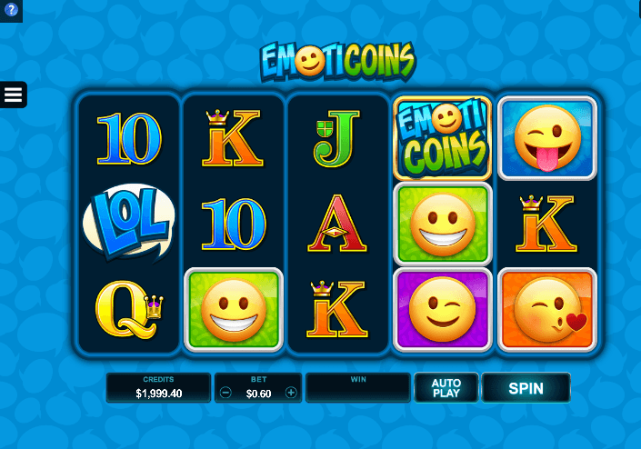 Emoticoins Slot Base Game