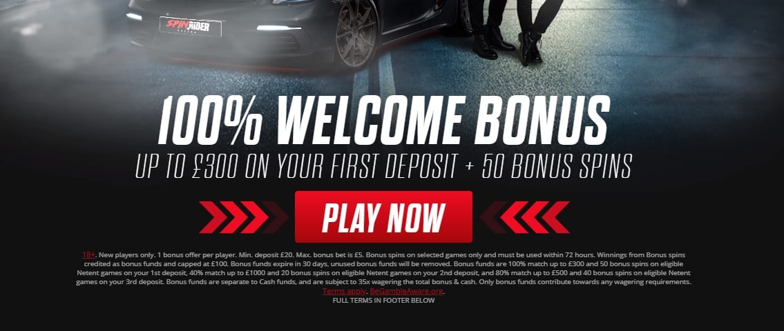 Spin Rider Casino Welcome Offer