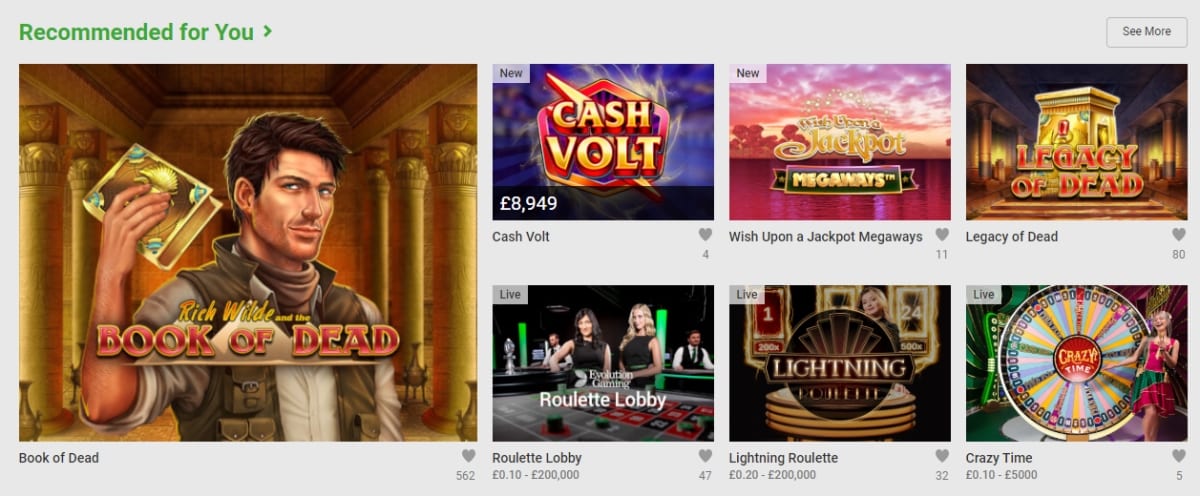 Unibet Slots Games