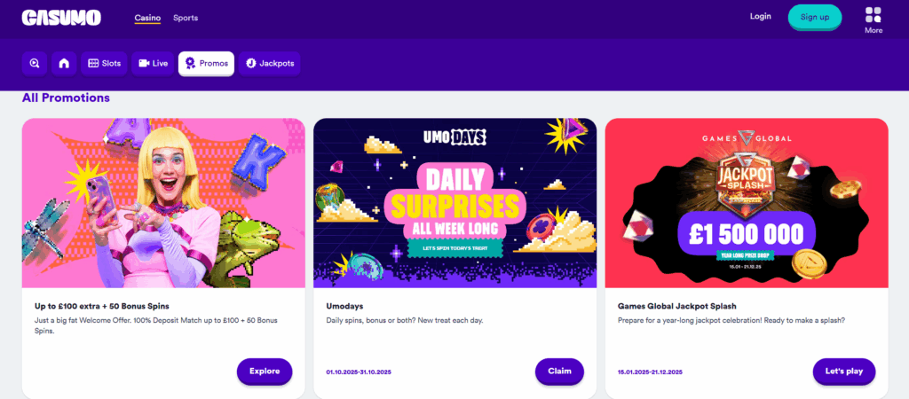 casumo casino promos