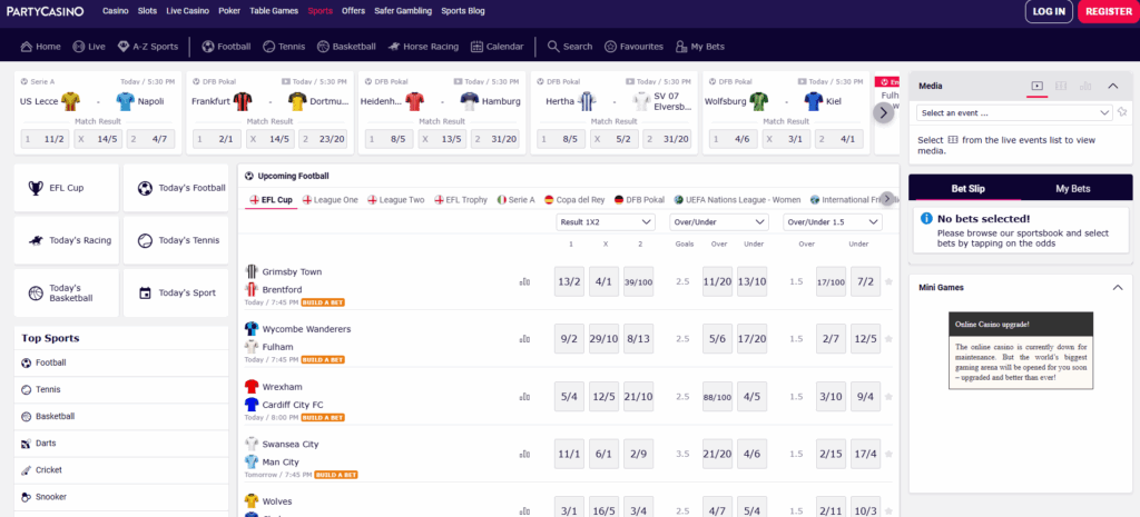 Party Casino Sportsbook 2025