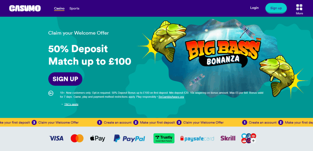 casumo welcome offer 2026