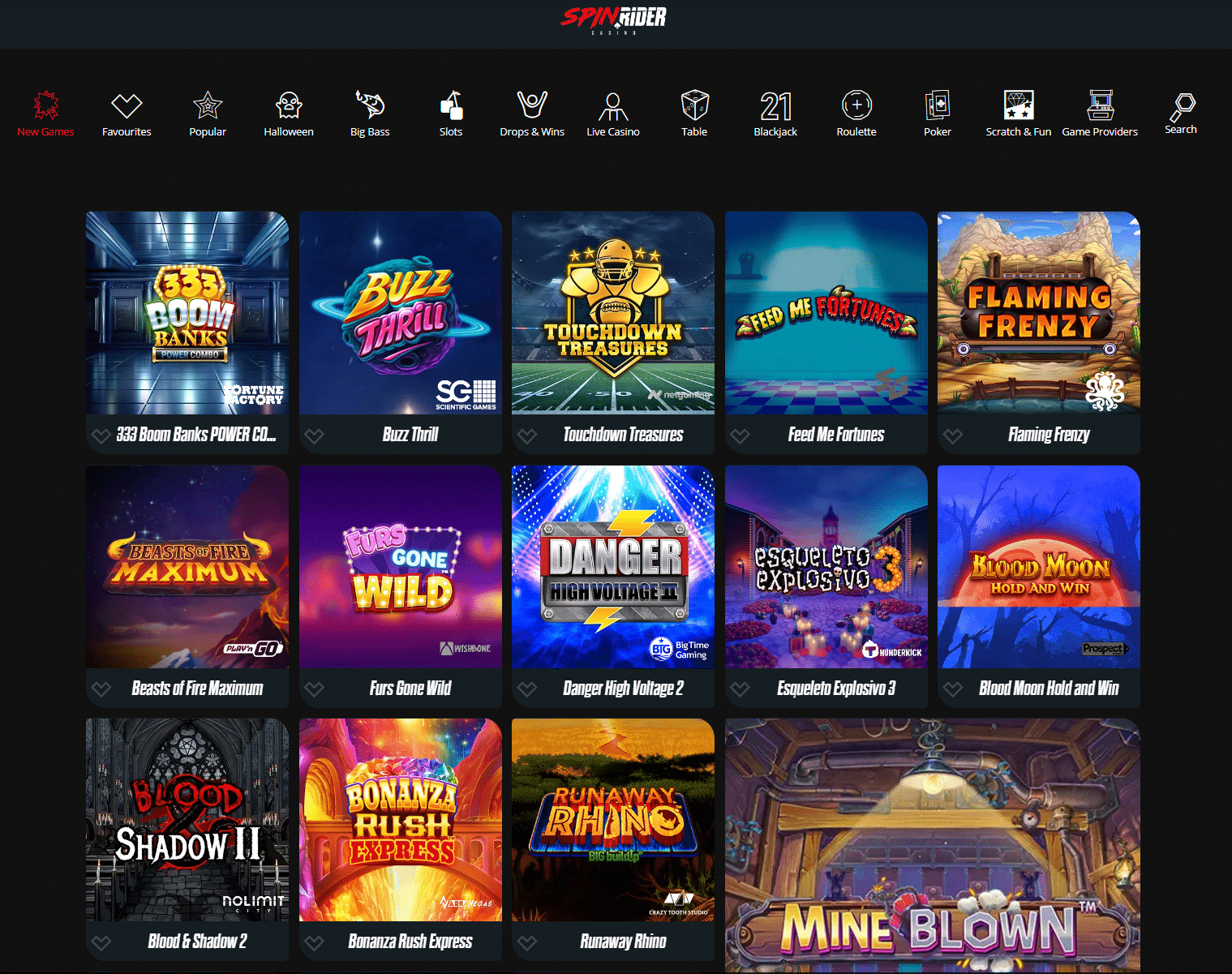 spinrider casino slots