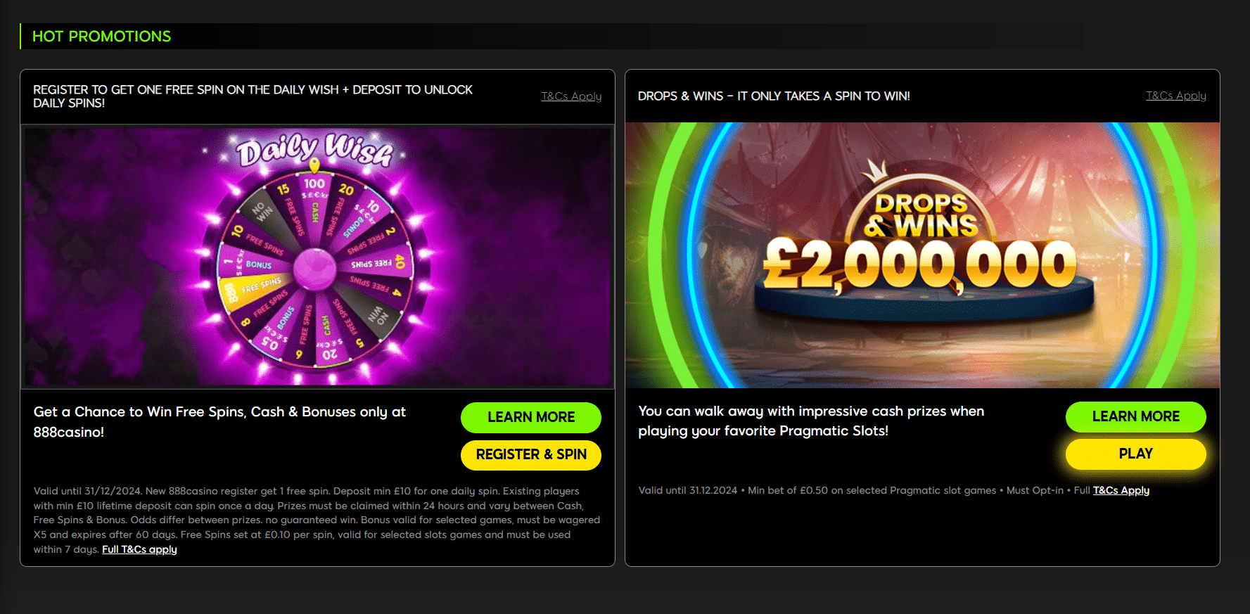 888 casino promotions