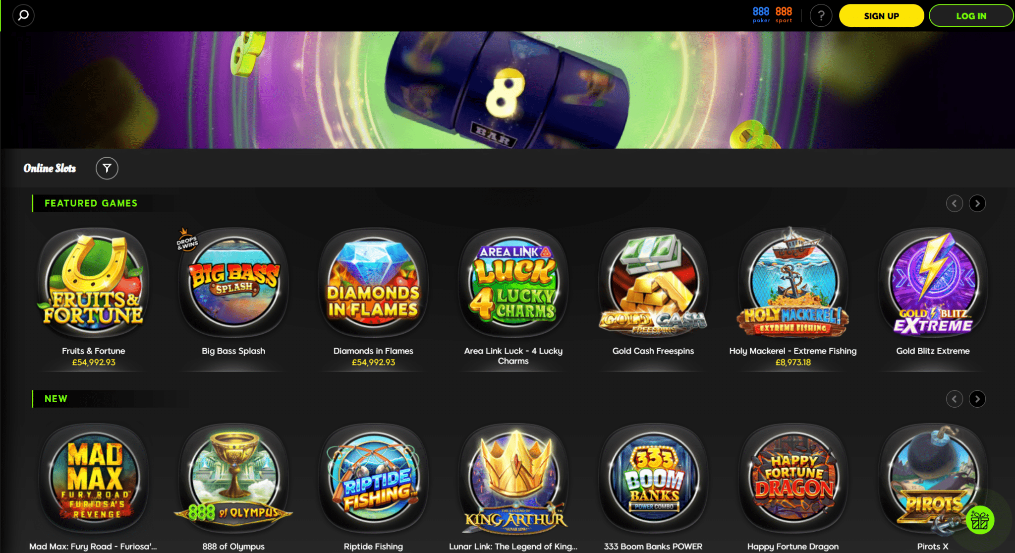 888 casino slots