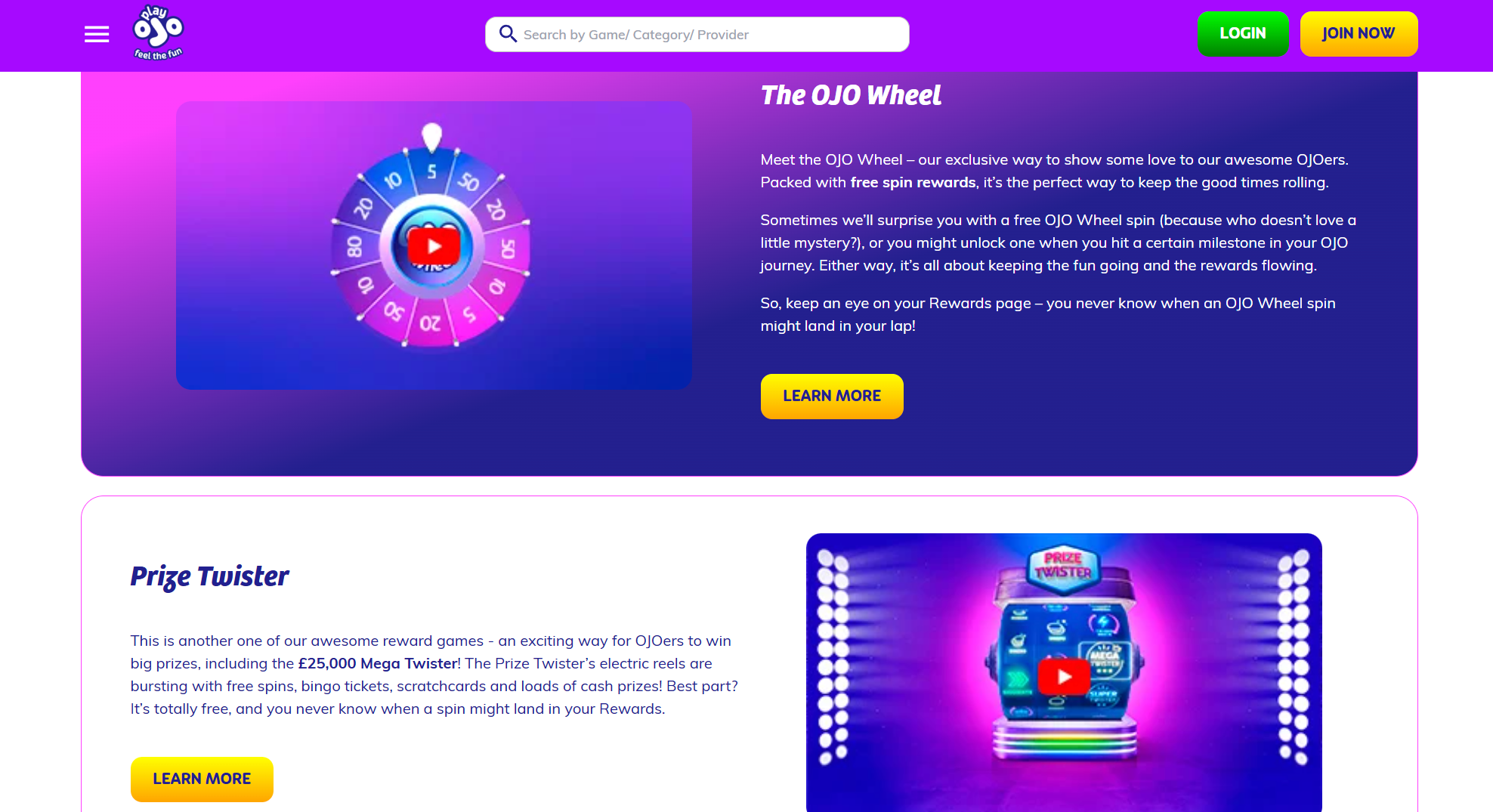 playojo promotions