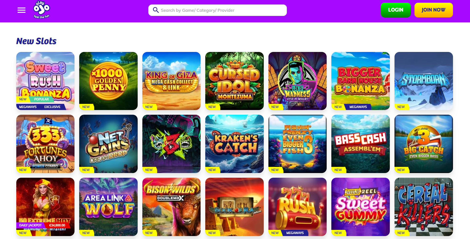 playojo slots