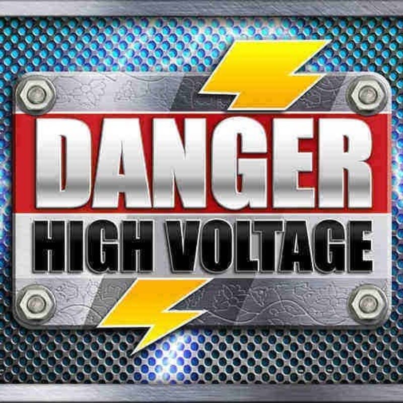 Danger High Voltage Slot Logo
