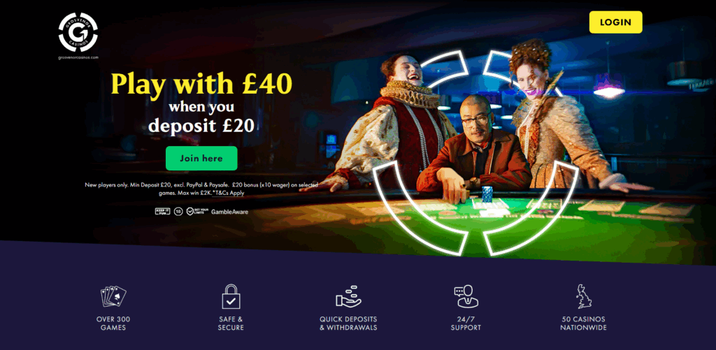 grosvenor new welcome offer