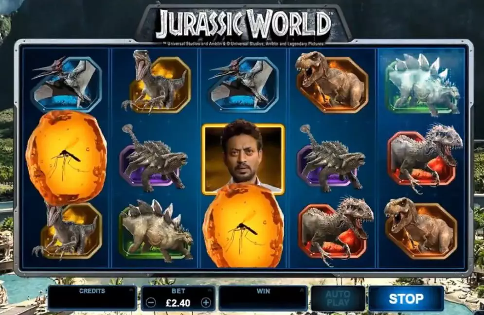 Jurassic World Slot gameplay