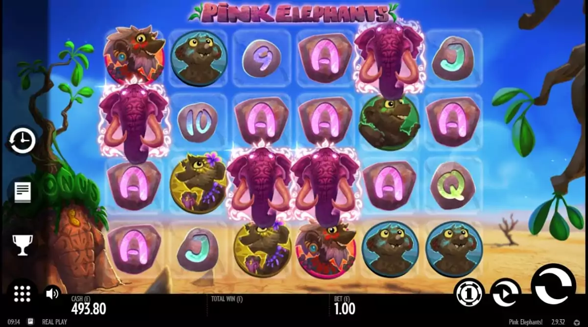 Pink Elephants Slot Game Play