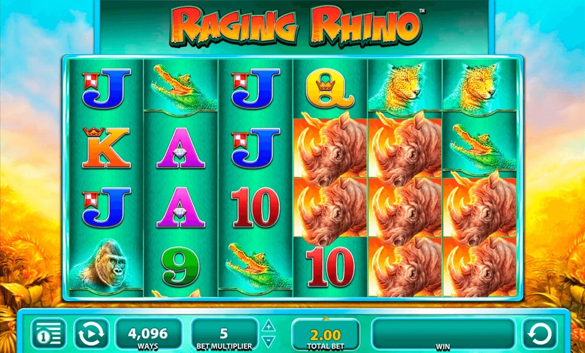 Raging Rhino Slot Gameplay