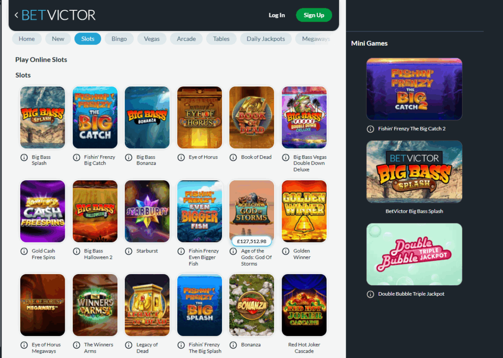 betvictor slots