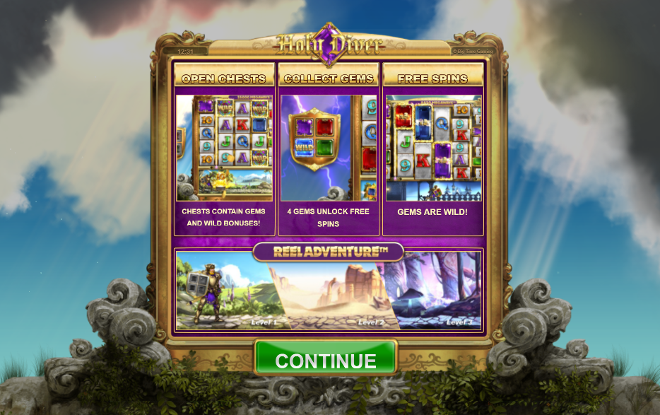 Holy Diver Welcome Page