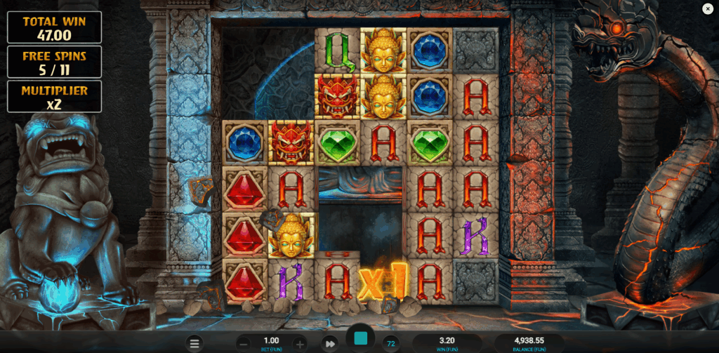 Temple Tumble Megaways Free Spins