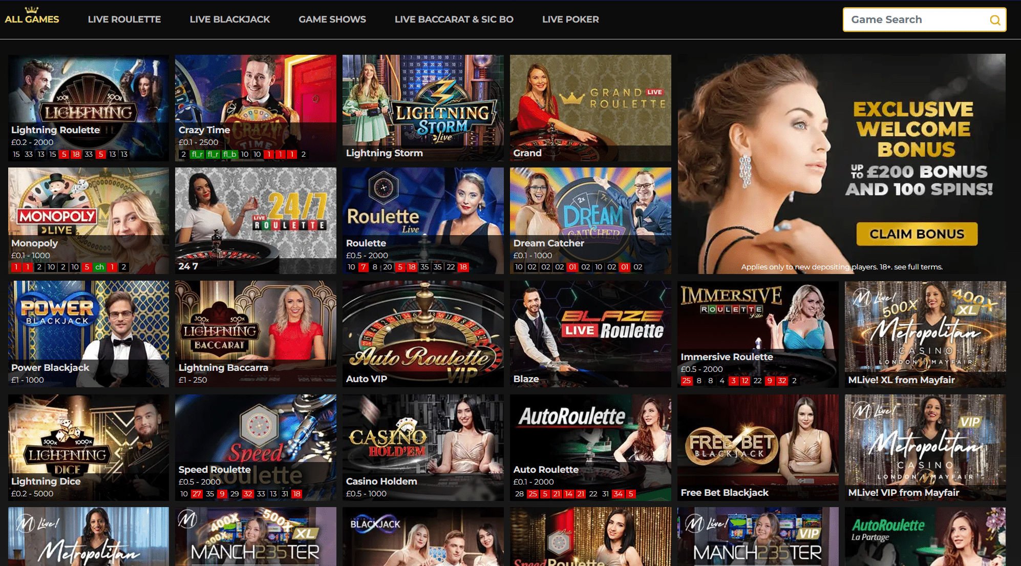 regent play live casino