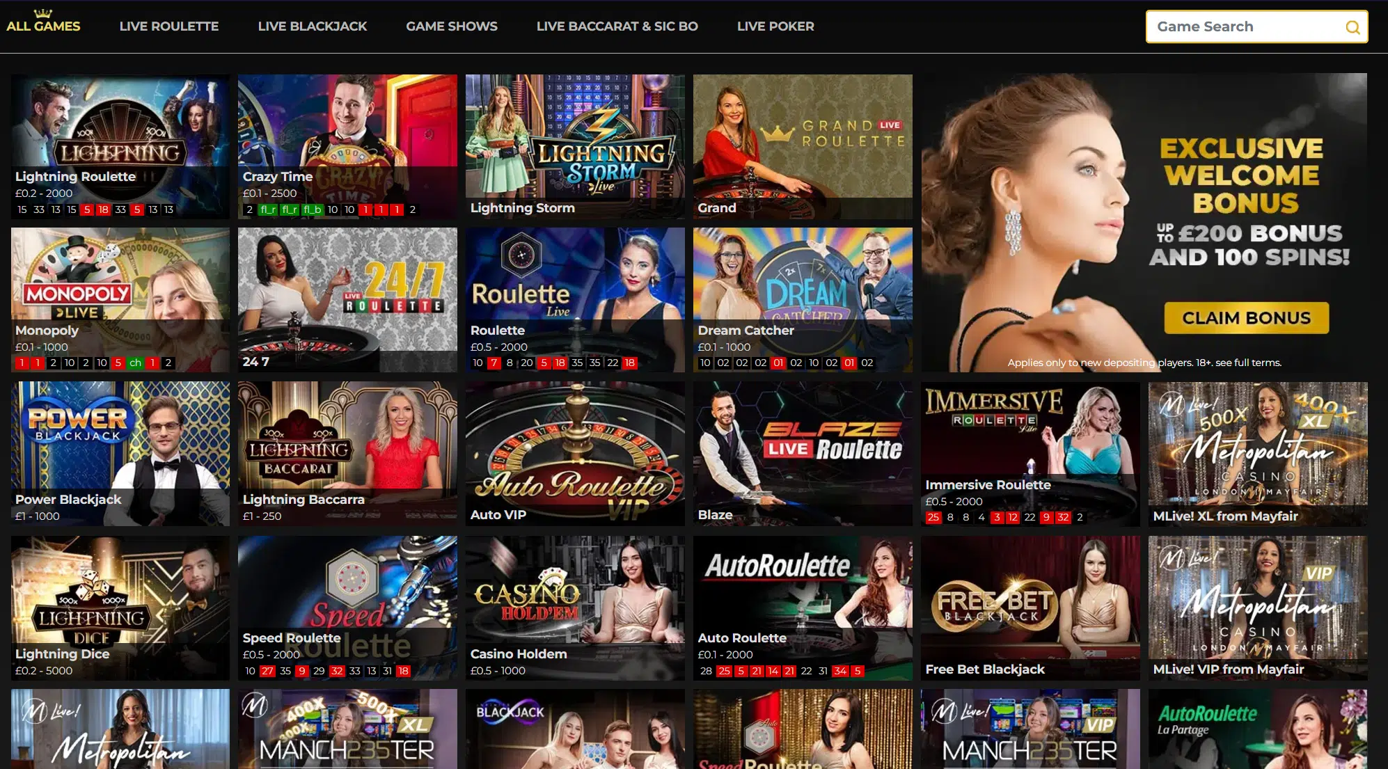 regent play live casino