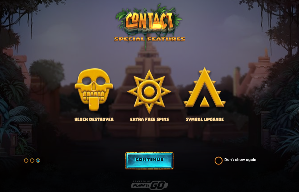 Contact Slot Welcome Page