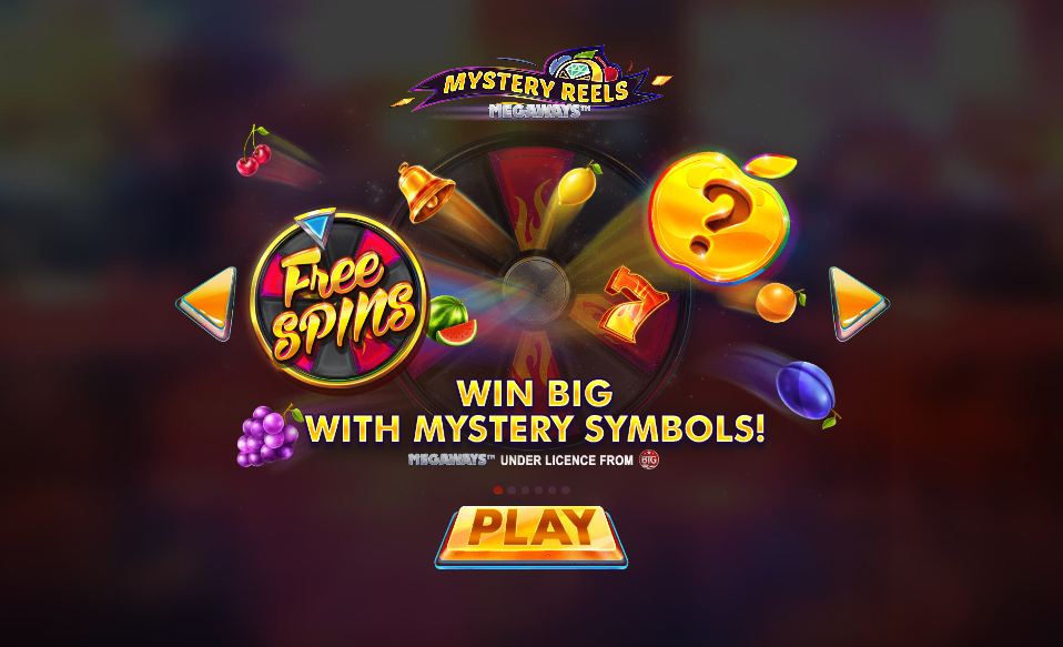 Mystery Reels Megaways Welcome Page