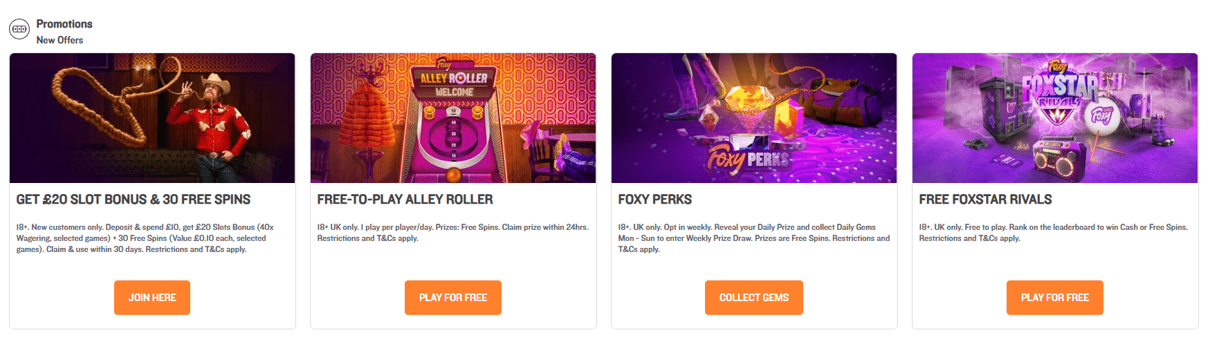 foxy games promos