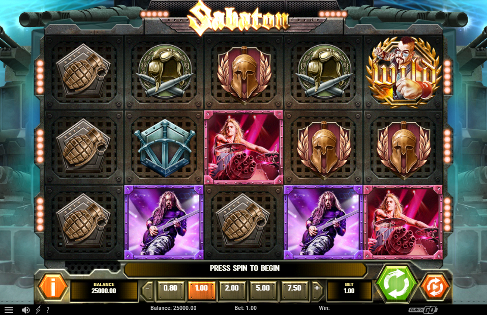 Sabaton Slot Base Game