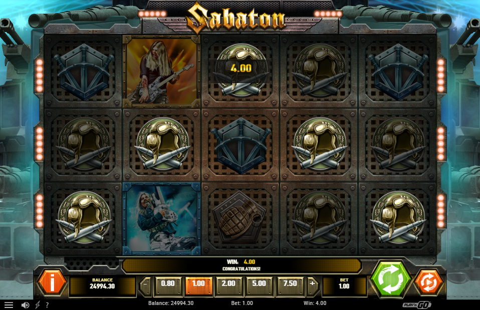 Sabaton Slot Big Win