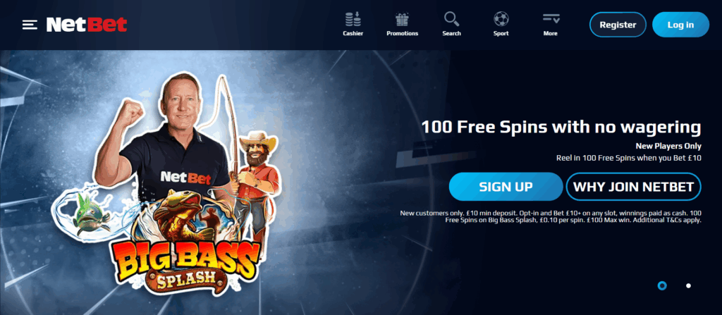 NetBet Homepage Updated