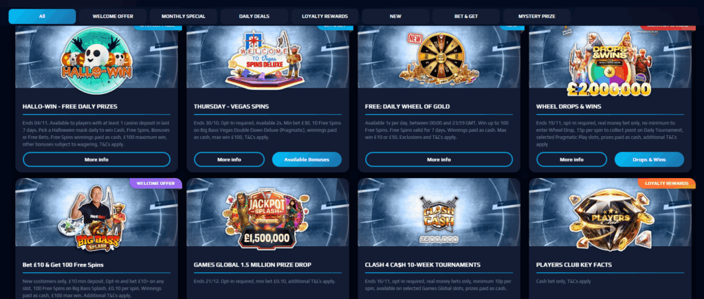 NetBet updated Promotions