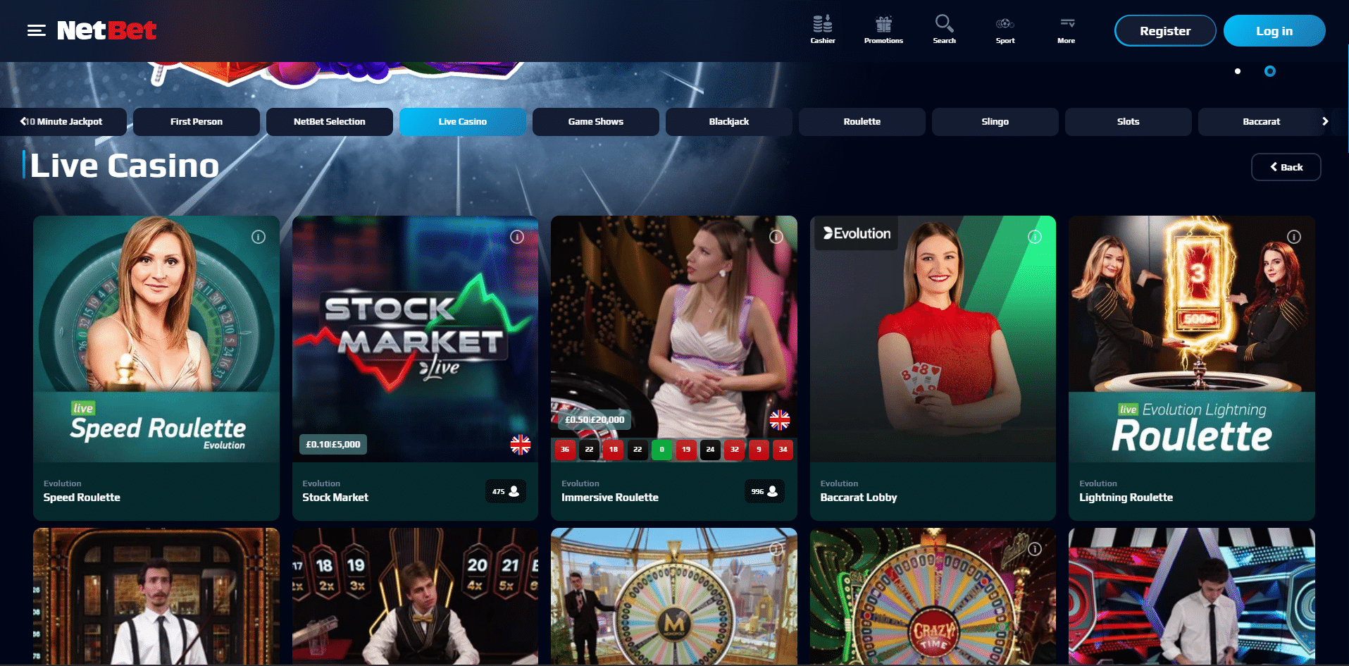 netbet live casino