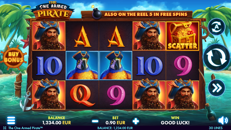 The One Armed Bandit Base Game