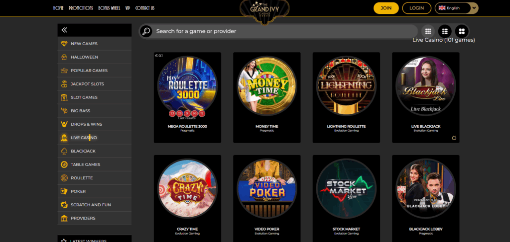 The Grand Ivy Live Casino updated