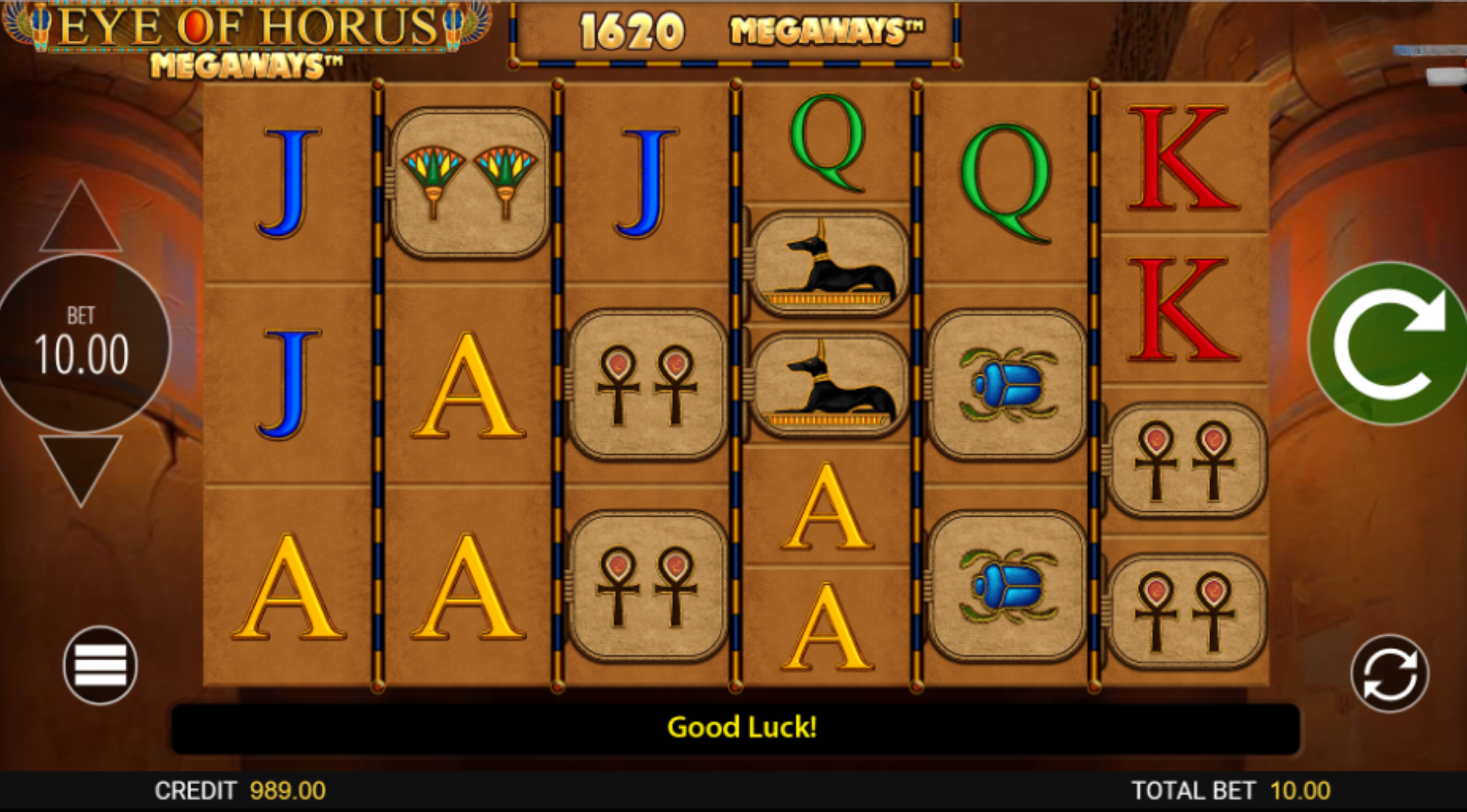 Eye of Horus Megaways Base Game