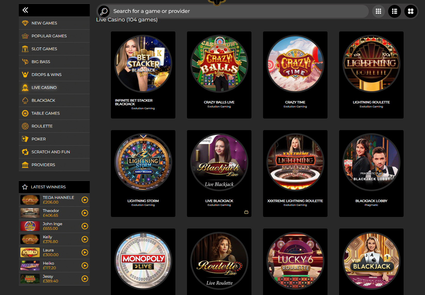 grandivy live casino