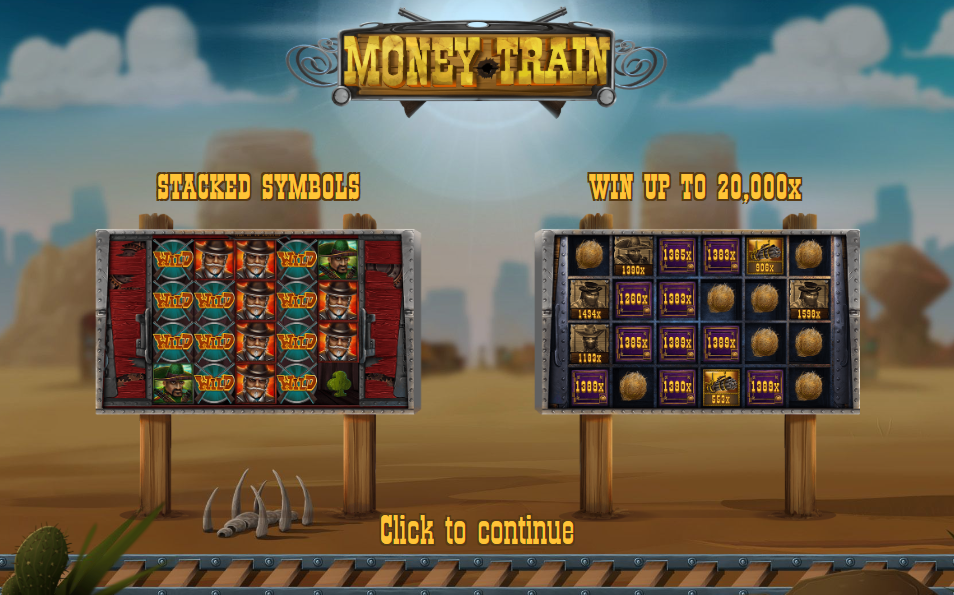 Money Train Welcome Page