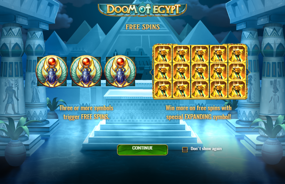 Doom of Egypt Welcome Page
