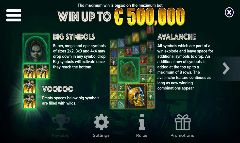 Voodoo Gold Features