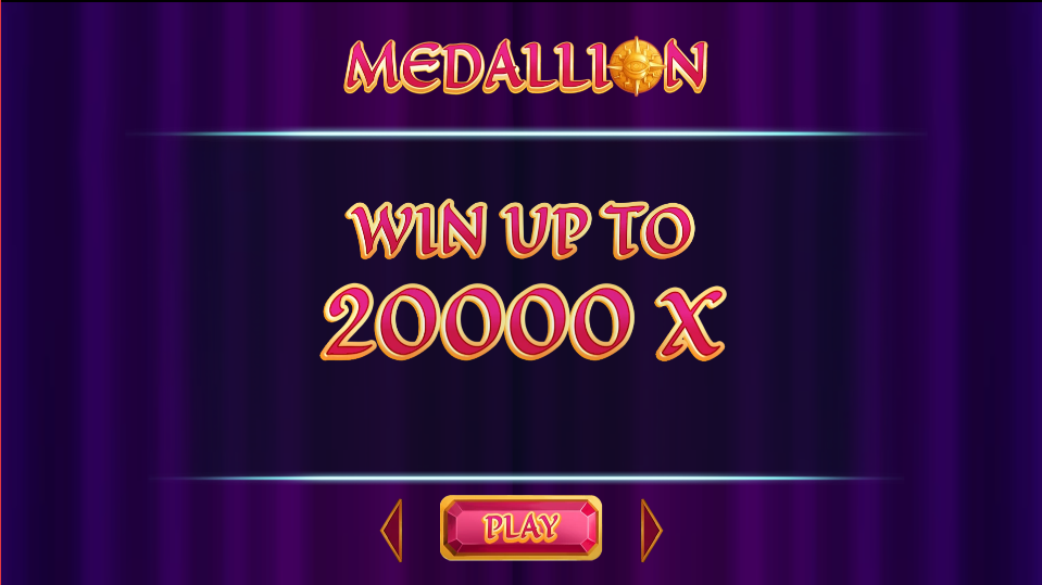 Medallion Megaways Welcome Page