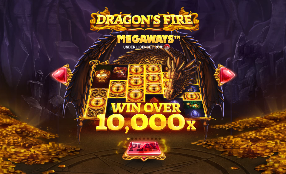 Dragons Fire Megaways Welcome Page